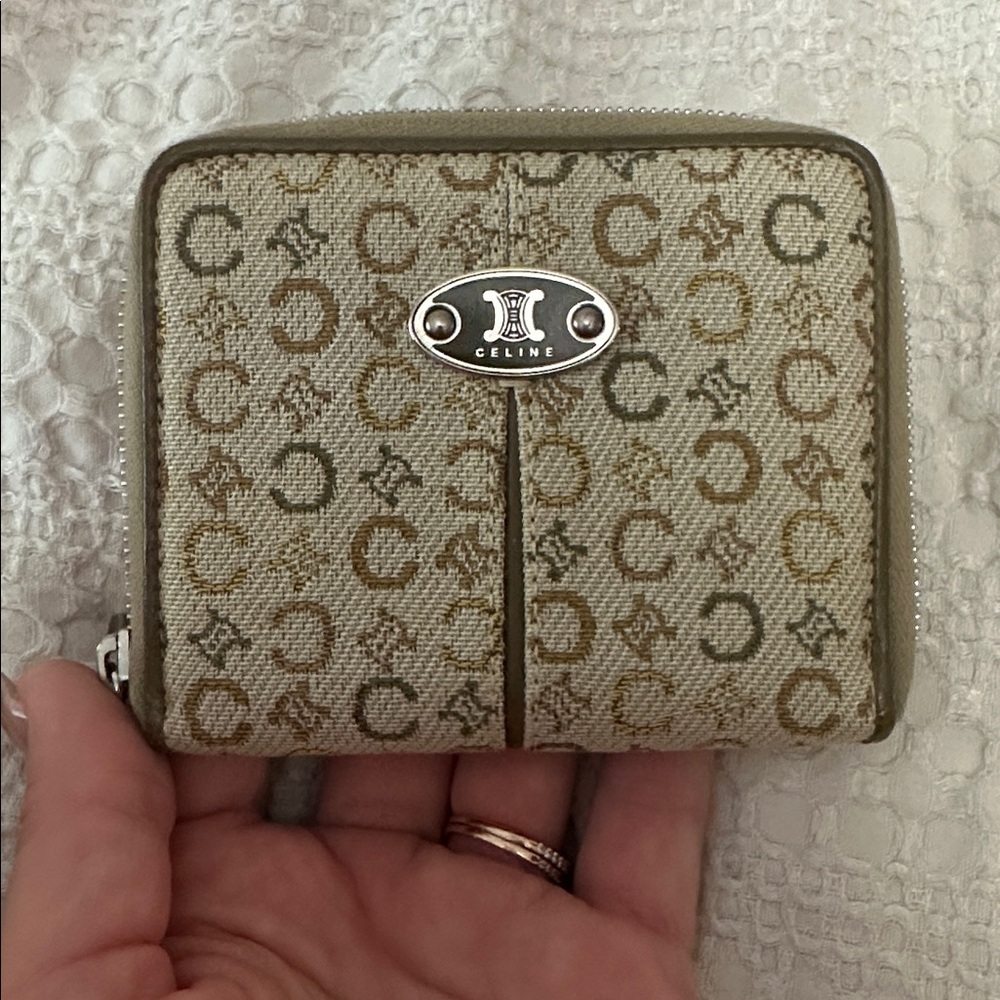 Celine Monogram Canvas Wallet